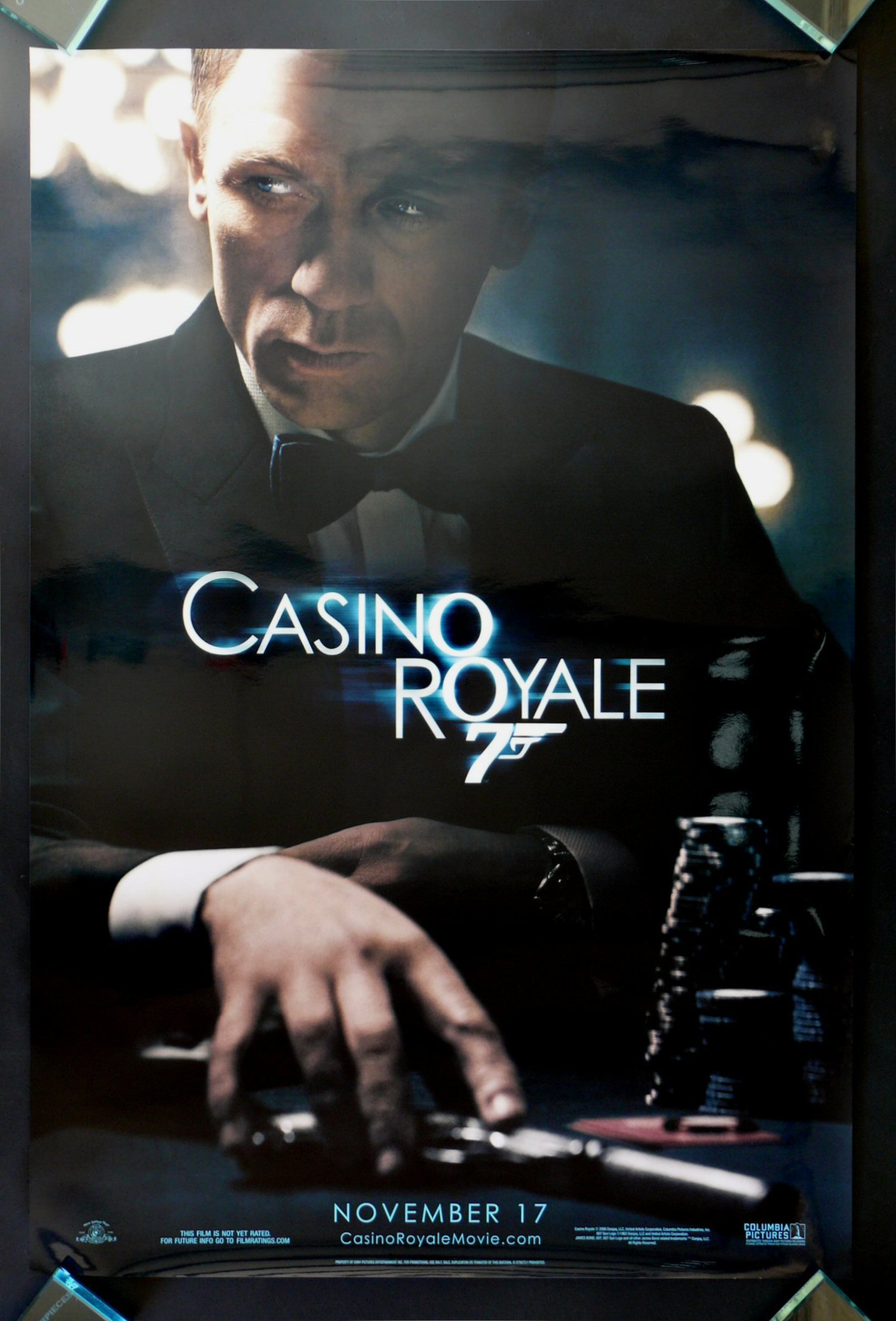 daniel craig as bond casino royale poster