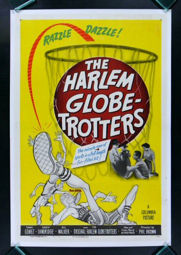HARLEM GLOBETROTTERS * BASKETBALL MOVIE POSTER 1951  