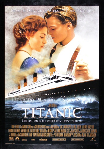 TITANIC * CINEMASTERPIECES 1SH ORIGINAL DS MOVIE POSTER 1997 LEONARDO 