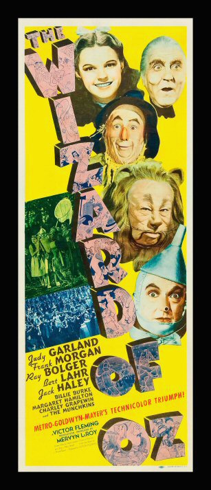 THE WIZARD OF OZ * CINEMASTERPIECES 1939 ORIGINAL MOVIE POSTER JUDY 