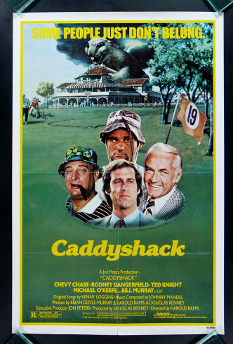 CADDYSHACK * 1SH GOLF MOVIE POSTER 1980 CADDY SHACK  