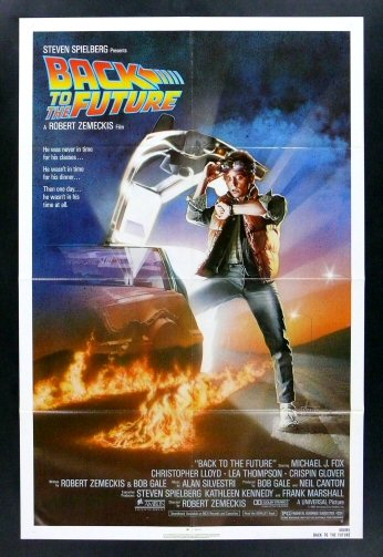 BACK TO THE FUTURE * CineMasterpieces 1SH ORIGINAL MOVIE POSTER 1985 