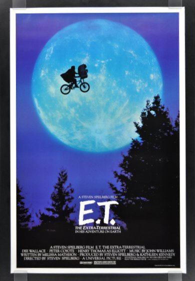 1SH ORIG BIKE / MOON MOVIE POSTER 1982 NM M ET  