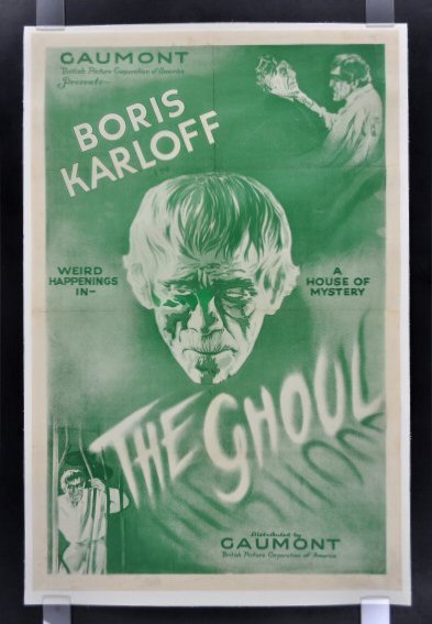   * CINEMASTERPIECES 1SH HORROR MOVIE POSTER BORIS KARLOFF 1933  