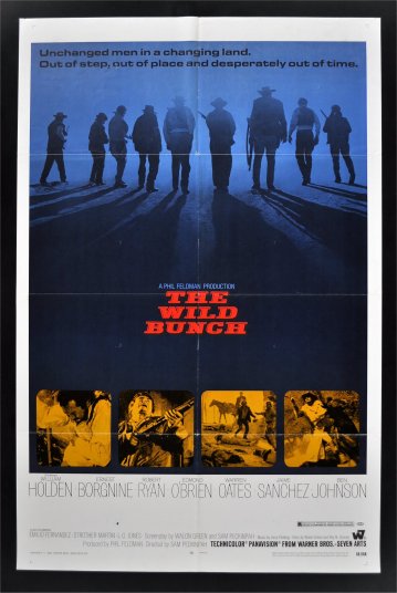 THE WILD BUNCH * 1SH ORIGINAL WESTERN MOVIE POSTER 1969  