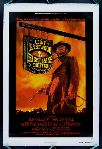 HIGH PLAINS DRIFTER * WESTERN ORIG MOVIE POSTER 1973  