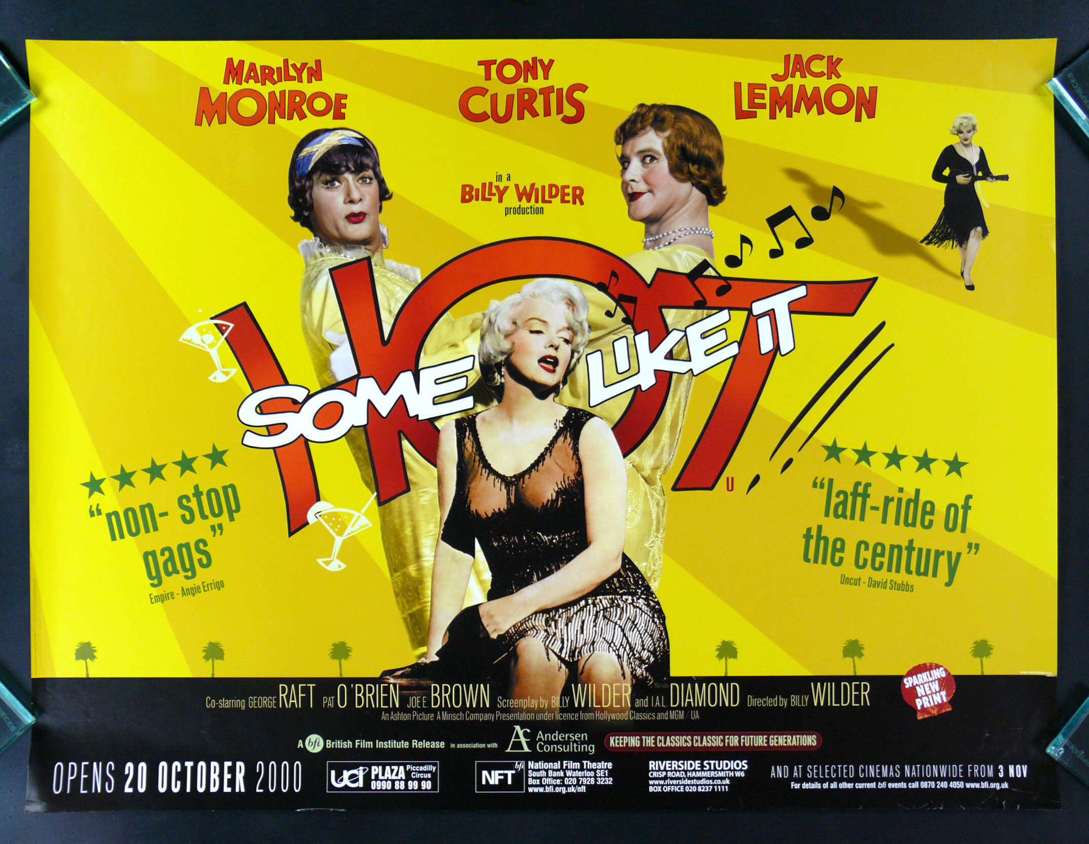 SOME LIKE IT HOT * ORIGINAL MOVIE POSTER MARILYN MONROE  