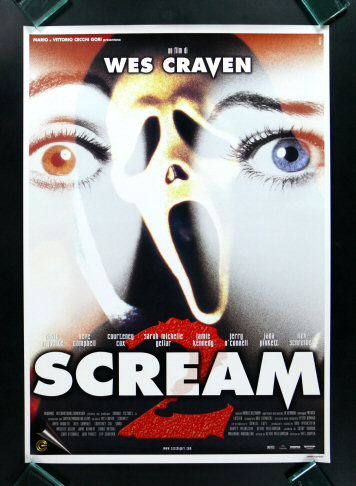 SCREAM 2 * ITALIAN 1SH ORIG MOVIE POSTER 1997  