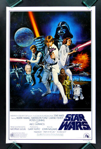 STAR WARS * CINEMASTERPIECES 1SH STYLE C ORIGINAL MOVIE POSTER 1977 