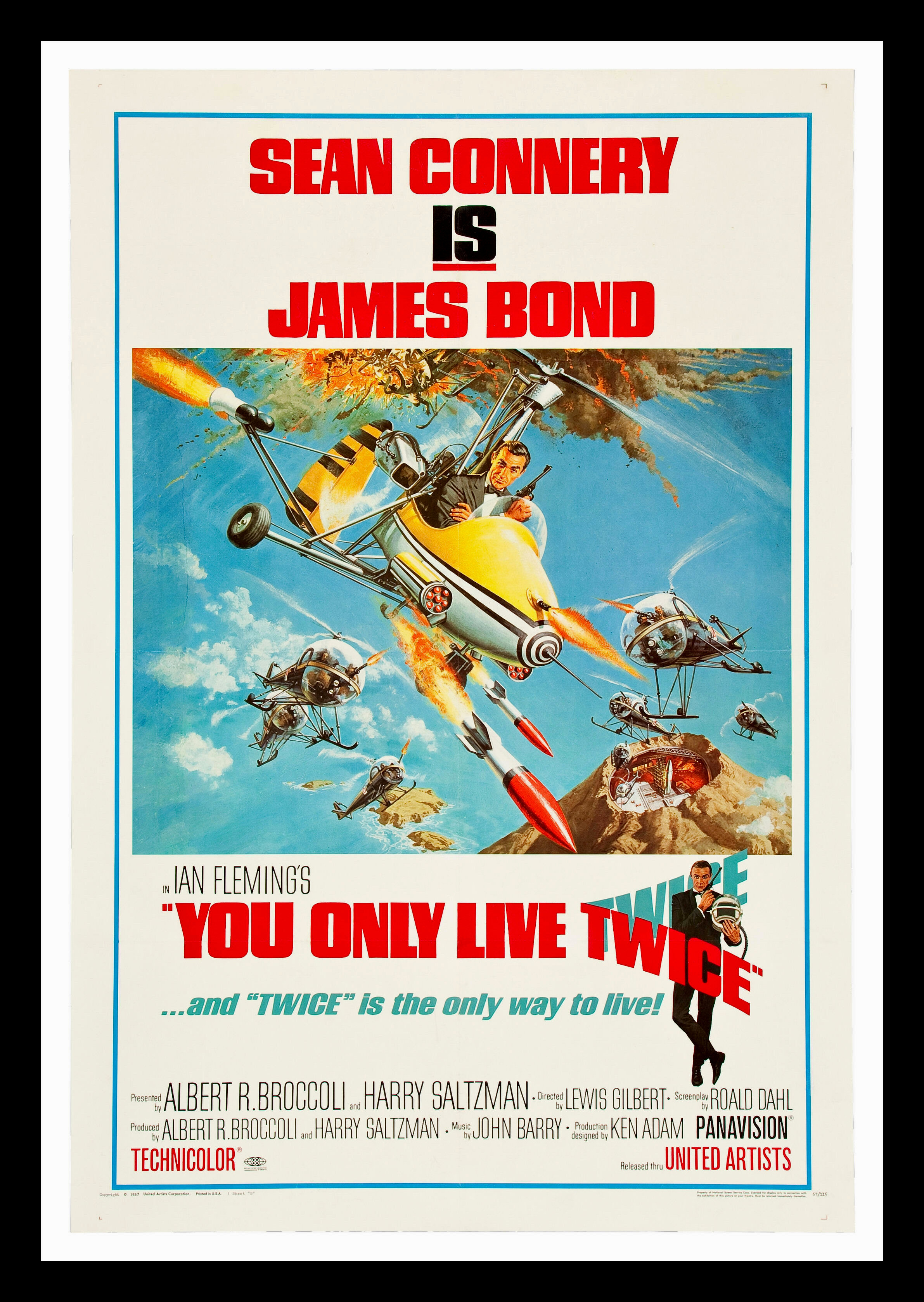 YOU ONLY LIVE TWICE * ORIG MOVIE POSTER 1967 JAMES BOND | eBay