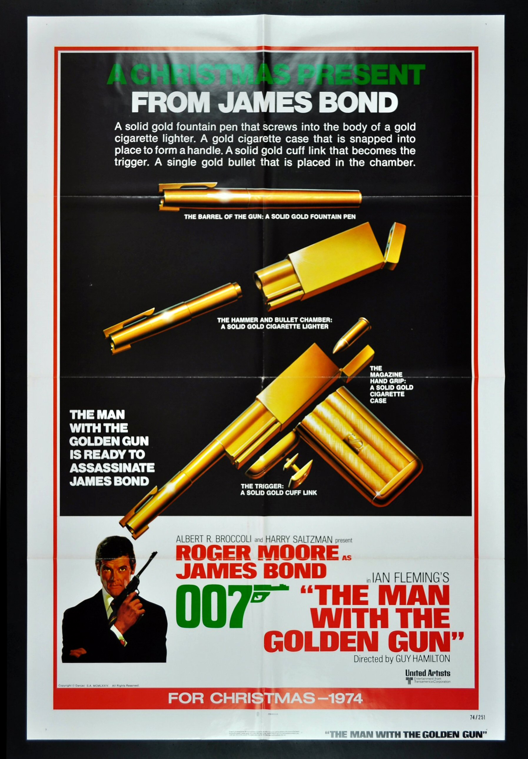 THE MAN WITH THE GOLDEN GUN * CineMasterpieces ORIGINAL MOVIE POSTER ...