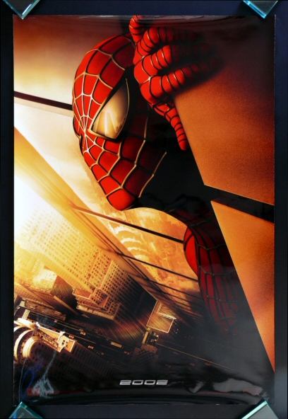 SPIDERMAN * CINEMASTERPIECES 1SH 2002 DS ORIG MOVIE POSTER RECALLED NM 