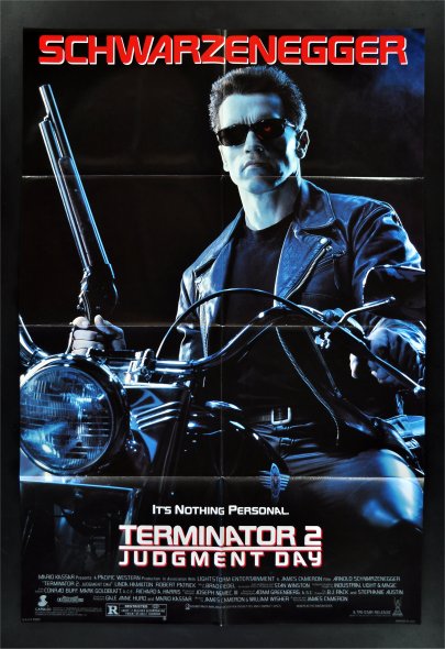 TERMINATOR 2 JUDGMENT DAY *ORIGINAL MOVIE POSTER DS 91  