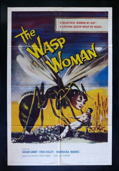 THE WASP WOMAN *1SH ORIG MOVIE POSTER 59 SCI FI HORROR  