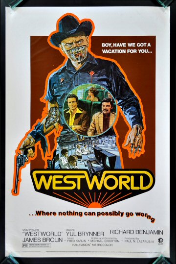 WESTWORLD * 1SH ORIG WESTERN MOVIE POSTER 1973 ROLLED  