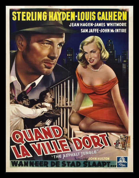 ASPHALT JUNGLE * ORIG MOVIE POSTER 1950 MARILYN MONROE  