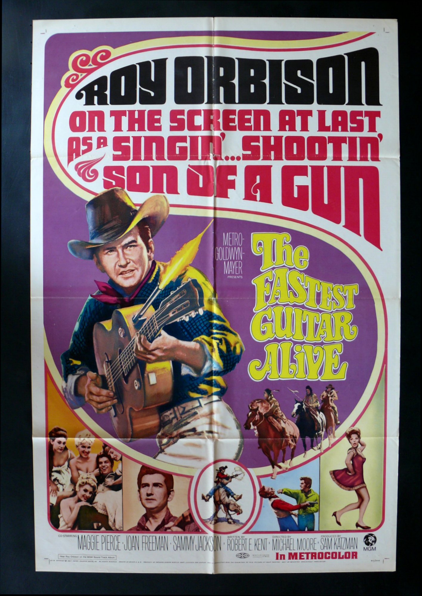 FASTEST GUITAR ALIVE *1SH ORIG MOVIE POSTER ROY ORBISON  