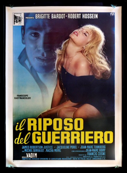 LOVE ON A PILLOW * ITALIAN MOVIE POSTER BRIGITTE BARDOT  