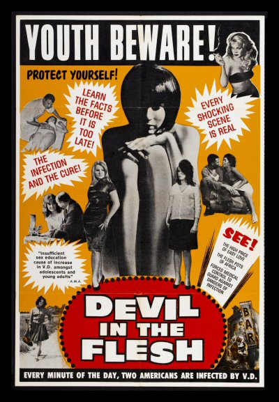 DEVIL IN THE FLESH *1SH ORIG MOVIE POSTER SEXPLOITATION  