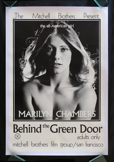 BEHIND THE GREEN DOOR * MARILYN CHAMBERS MOVIE POSTER  