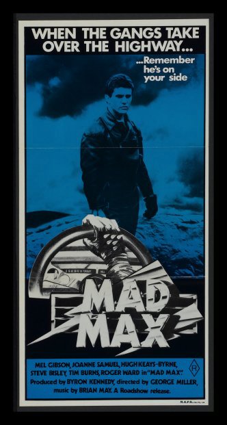 MAD MAX * AUSTRALIAN ORIGINAL MOVIE POSTER DAYBILL 1980  