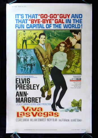 VIVA LAS VEGAS *CINEMASTERPIECES HUGE MOVIE POSTER ELVIS PRESLEY ANN 