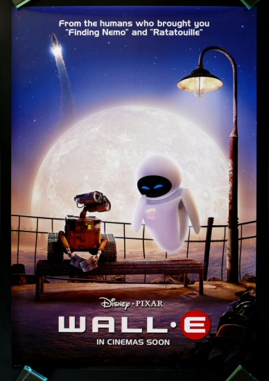 Wall E Cinemasterpieces Original Movie Poster 08 Disney Pixar Walle Robot Ebay